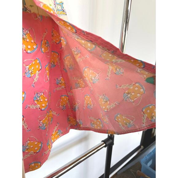 Vintage Retro Whimsical Gardening Baking Apron Tradwife Cottagecore Homemaker - Picture 6 of 11